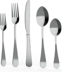 Grandlux Bestekset 6 Persoons 30-delig - Zilver Bestek - Messen, Vorken, Lepels - Cutlery Set - RVS