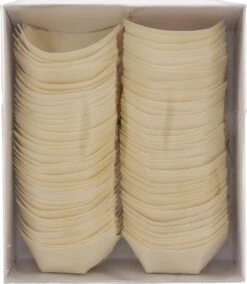 Houten Bakjes En Schaaltjes, Form Bootje 80 X 45 Mm Doos 100 Stuks Bamboe Wegwerp Duurzaam -Keukengerei Verkoop 1043x1200 1