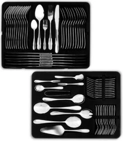 Bestekset 12 Persoons - 72-delig - Vaatwasserbestendig - Edelstaal - Roestvrijstaal -Keukengerei Verkoop 1048x1200