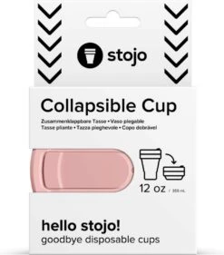 STOJO - Opvouwbare Beker - To Go - Roze - 237ml (8oz) - Herbruikbaar -Keukengerei Verkoop 1056x1200 2