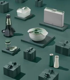 Zout- En Pepermolen, Groen, Set Van 2 Stuks - Joseph Joseph | Editions -Keukengerei Verkoop 1060x1200