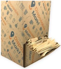 750 Stuks Houten Vork In Dispenser Box - Houten Bestek - Vorken - Bio Vorken - Hout In Dispenserdoos - Dispenser Doos Bestek - Karton Dispenser - Papier Dispenser Box Met Bestek - Cutlery - Biologisch Afbreekbaar - Milieuvriendelijk - FSC - Wegwerp -Keukengerei Verkoop 1061x1200