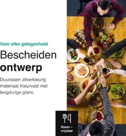 Vivid Green Bestekset (36-delig) - Bestek Set 6 Persoons - Lepels, Messen, Vorken En Steakmessen - Vaatwasserbestendig - RVS -Keukengerei Verkoop 1111x1200