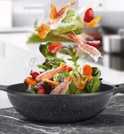 Cheffinger Wokpan Met Deksel - 32cm - Zwart - Pan - Keukenaccessoires -Keukengerei Verkoop 1111x1200 3