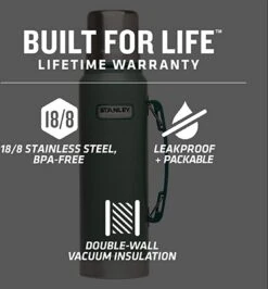 Stanley The Legendary Classic Bottle 1,00L - Thermosfles - Hammertone Green -Keukengerei Verkoop 1113x1200