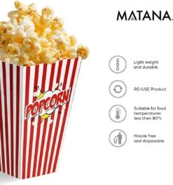 50 Duurzame Popcorn Bakjes (18x10cm) - Popcorn Zakjes Voor Filmavonden, Feestjes - Ook Geschickt Als Snoepbakje Of Feestzakje Voor Kinderen 16 50 Duurzame Popcorn Bakjes (18x10cm) - Popcorn Zakjes Voor Filmavonden, Feestjes - Ook Geschickt Als Snoepbakje Of Feestzakje Voor Kinderen -Keukengerei Verkoop 1127x1200 2