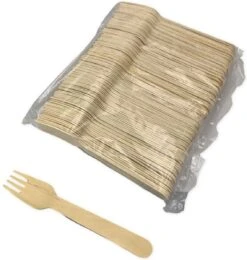 Pomebio Houten Wegwerp Bestek - Vork - 100 Stuks - FSC Hout - 165mm - Wegwerp Vork - Houten Vork - FSC-Gecertificeerde Houten Vork - Duurzaam Vork - Wegwerp Bestek -Keukengerei Verkoop 1140x1200 1