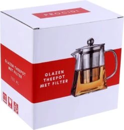 Procidi® Glazen Theepot Met Filter - Theekan Met Infuser - Dubbelwandig Borosilicaat Glas - Thee Thermoskan - Koffiekan 950 ML - Teapot -Keukengerei Verkoop 1151x1200