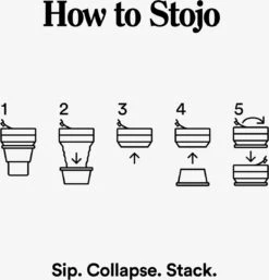 STOJO - Opvouwbare Beker - To Go - Roze - 237ml (8oz) - Herbruikbaar -Keukengerei Verkoop 1153x1200 2