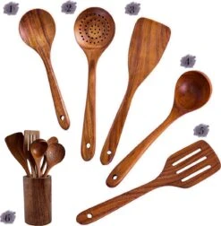 Luverno® - Keukengerei Set - 6 Delig - Teakhout - Keukenset - Keukengerei - Keukengerei Set Met Houder - Keukengerei Houder - Spatelpot - Bruin 14 Luverno® - Keukengerei Set - 6 Delig - Teakhout - Keukenset - Keukengerei - Keukengerei Set Met Houder - Keukengerei Houder - Spatelpot - Bruin -Keukengerei Verkoop 1174x1200 1