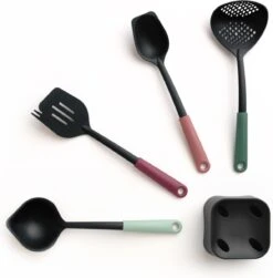Brabantia Tasty+ Kookgerei Set - 4-delig Plus Houder - Mixed Colours -Keukengerei Verkoop 1181x1200