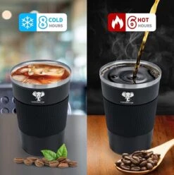 Elephant & Co Dubbelwandige Reisbeker - Koffie To Go - Duurzaam - Herbruikbaar - 380ml - -Keukengerei Verkoop 1195x1200 7