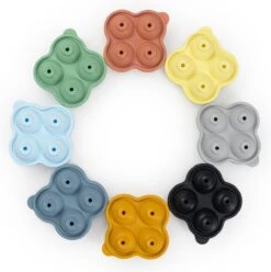 Blumtal Bollen IJsblokjesvorm - 2 X 4 IJsblokjes - Hoogwaardig Siliconen - 8 Stuks - 5 Cm - Grijs - Blauw / Lichtblauw -Keukengerei Verkoop 1196x1200 5