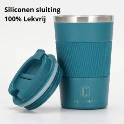 Castagnola Design RVS Koffiebeker To Go - Blauw - 380ml - Thermosbeker - Theebeker -Keukengerei Verkoop 1198x1200 19