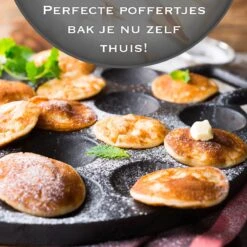 IRONO Poffertjespan Set - Incl. Doseerfles, Kwast En Vork - Poffertjespan Inductie En Electrisch - Poffertjesmaker 19 Poffertjes - Poffertjes Maken - Spuitfles - Cadeau Voor Mannen En Vrouwen -Keukengerei Verkoop 1198x1200 6