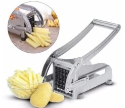 Merkloos Professionele RVS Frietsnijder - Luxe Stalen Patatsnijder - Metalen Friet Snijder - Voor Grote En Kleine Aardappelen - Chips Maker - Roestvrijstaal - Verse Friet -Keukengerei Verkoop 1200x1033 2