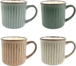 OTIX Koffiekopjes - Met Oor - Set Van 4 - Aardewerk - 250 Ml -Keukengerei Verkoop 1200x1042 2