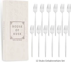 House Of Husk® Zilveren Gebaksvorkjes - Dessertvorken - Taartvorkjes - Cocktailvorken - Klein Vorkjes - 12 Stuks - RVS - 14cm -Keukengerei Verkoop 1200x1048