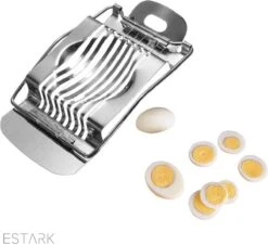 ESTARK Professionele Kwalitatieve Eiersnijder - Egg Slicer - Metalen Snijdraden - Eiersnijder - Metalen Houder - Stalen Eisnijder - Eisnijder - Ei-snijder - Ei Snijder RVS -Keukengerei Verkoop 1200x1093 1