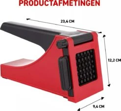 Merkloos Frietsnijder - Patatsnijder - Groentesnijder - Roestvrijstalen Snijrooster - Raspen, Schillers & Snijders - Rood -Keukengerei Verkoop 1200x1096 2