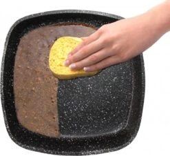 Herenthal Dubbele Grillpan - Ø 28 Cm - Koekenpan - Keramische Pan - Marmeren Coating Met Antiaanbaklaag - PFAS & PFOA Vrij - Pan - Grill - Vermindert Geur, Rook En Oliespatten - Zilver -Keukengerei Verkoop 1200x1097