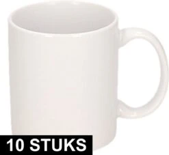 10x Onbedrukte Witte Mokken 300 Ml - Blanco Koffiemokken -Keukengerei Verkoop 1200x1101 4