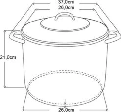 Michelino RVS Soeppan - 10 Liter - Vaatwasserbestendigd -Keukengerei Verkoop 1200x1113 5