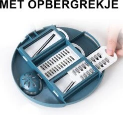 KitchenPrince Multifunctionele Groentesnijder - Mandoline Slicer Dicer - Groentesnijder - Uiensnijder - Fruitsnijder - Keukensnijder - Persen - Mandoline Keukensnijder - Fruitperser - Appelsnijder - Rasp -Keukengerei Verkoop 1200x1123 2