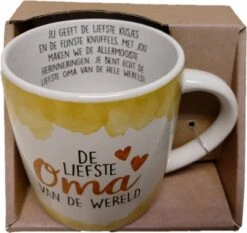 Enjoy Mok - De Liefste Oma Van De Wereld - Met Binnen Tekst - Koffie Mok - Beker - Moederdag - Liefde - Verjaardagscadeau -Keukengerei Verkoop 1200x1132 3