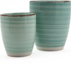 Koffiekopjes - Ocean Blue - Koffiebeker - Unieke Kleuren - Blauw - Set Van 12 Kopjes (ook Los Verkrijgbaar) - 160ML En 340ML - Porselein - Hip En Trendy -Keukengerei Verkoop 1200x1138 2