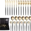 Timmers Trading Bestekset 6 Persoons - Gouden Bestek - Bestekset Goud 24 Delig - Vaatwasserbestendig