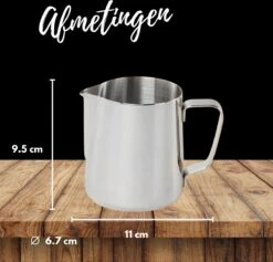 Merkloos Pazzo Goods - Melkkan - Melkkannetje Opschuim - Zilver - 350 Ml - Premium Kwaliteit - RVS - -Keukengerei Verkoop 1200x1153 3