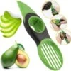 Merkloos Avocadosnijder - 3-in-1 Avocado Snijder En Ontpitter - Eenvoudige Avocado Tool - Groen & Zwart Avocado Mes