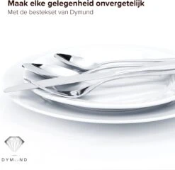 Dymund® 8 Persoons Bestekset - (45-delig) Bestek - Incl. Serveerlepel/Suikerlepel/Serveervork/Botermes - RVS - Zilver -Keukengerei Verkoop 1200x1164