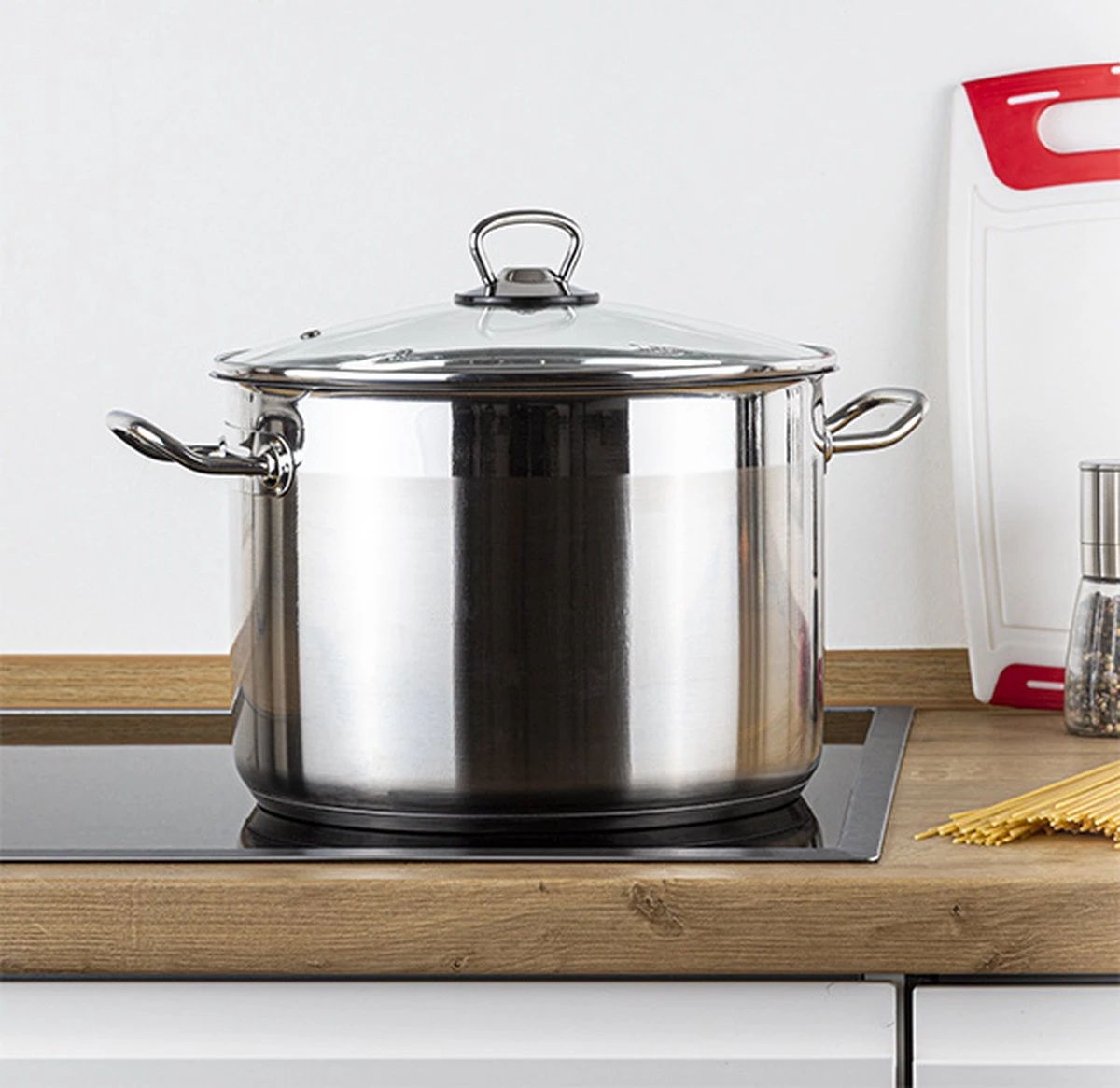 Haushalt Soeppan Met Glazen Deksel - 10 Liter- RVS 7 Haushalt Soeppan Met Glazen Deksel - 10 Liter- RVS - Afbeelding 7