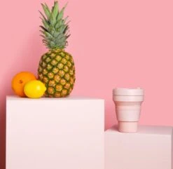 STOJO - Opvouwbare Beker - To Go - Roze - 237ml (8oz) - Herbruikbaar -Keukengerei Verkoop 1200x1171 7