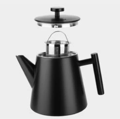 Castagnola Theepot Met Filter – Theekan – Theepot Dubbelwandig – Theepot Roestvrijstaal – Hoogwaardig RVS – 1 Liter – 5 Kopjes Thee – Zwart -Keukengerei Verkoop 1200x1195 18