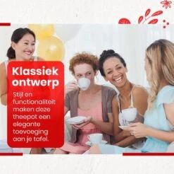 Procidi® Glazen Theepot Met Filter - Theekan Met Infuser - Dubbelwandig Borosilicaat Glas - Thee Thermoskan - Koffiekan 950 ML - Teapot -Keukengerei Verkoop 1200x1195 23