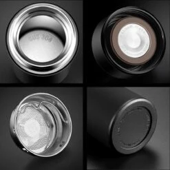 Thermosfles 500 Ml - Met Thee Filter - Mat Zwart -Keukengerei Verkoop 1200x1198 20