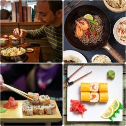 Merkloos 5 Stuks Handige Eetstokjes Houder - Sushi Servies - Herbruikbare Stokjes - Duurzaam - Chopstick Trainers Hulpstuk - Zwart Chopsticks Helper Kinderen -Keukengerei Verkoop 1200x1199 2