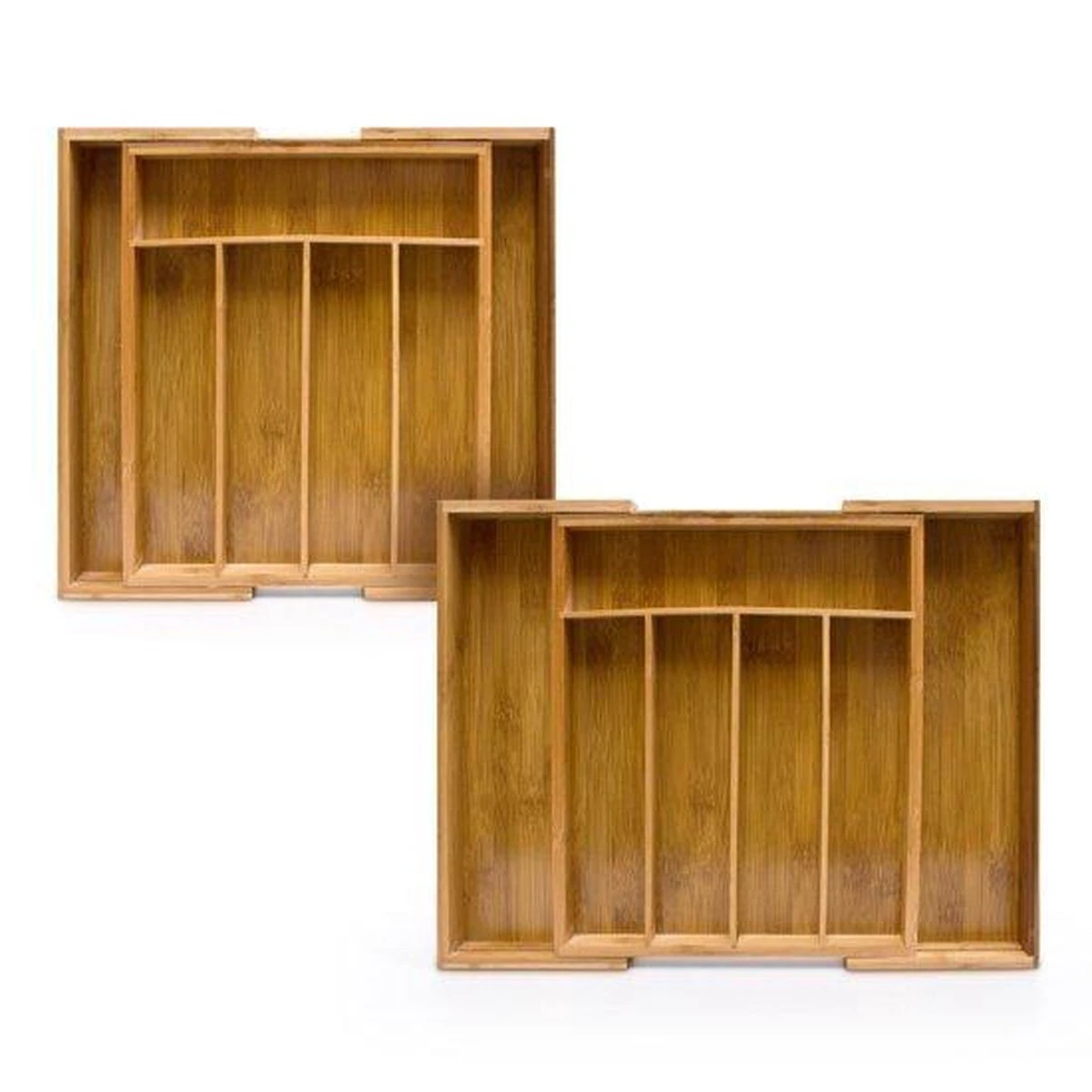 HI Bestekbak Uitschuifbaar Bamboe 3 HI Bestekbak Uitschuifbaar Bamboe - Afbeelding 3