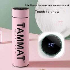 Slimme Thermosfles Met LCD Temperatuur Display - Curver Isolatiefles 0,5 Liter - Dubbelwandige Thermosfles - Thermosbeker - Isoleerfles - Thermoskan - Travel Mug - Bidon Drinkfles - Koffiebeker - Drinkflessen - RVS - Smart Thermos - Metaal -Keukengerei Verkoop 1200x1200 1020
