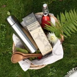 BUUF™️ Thermosfles 1 Liter - Isoleerfles - Thermosbeker - 24u/koud, 8u/warm - RVS - Zilver -Keukengerei Verkoop 1200x1200 1027