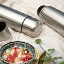 BUUF™️ Thermosfles 1 Liter - Isoleerfles - Thermosbeker - 24u/koud, 8u/warm - RVS - Zilver -Keukengerei Verkoop 1200x1200 1028