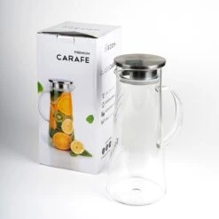 MÊZON® Schenkkan - Glazen Waterkan - Waterkaraf Voor Fruitwater - Multifunctionele Decanteer Karaf - Kan Met Deksel - 1.5L Capaciteit -Keukengerei Verkoop 1200x1200 1116