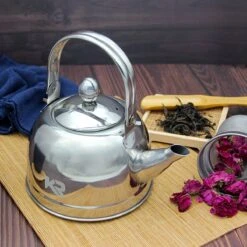 Robuuste Kwaliteit Theepot RVS - 1.1Liter Theepot - Anti Lek Mond - RVS Theepot - 6 Koppen Thee - Keizer RVS -Keukengerei Verkoop 1200x1200 1119