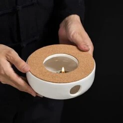 ConBlom Keramische Theepot, Warmer, Theewarmer, Koffiewarmer, Stoofje, Met Kurk-stoofje, Theepot Basis, Theefornuis, Melkwarmer Voor Thuis, Café, Theemelk (zonder Kaars En Theepot) -Keukengerei Verkoop 1200x1200 1127