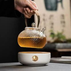 ConBlom Keramische Theepot, Warmer, Theewarmer, Koffiewarmer, Stoofje, Met Kurk-stoofje, Theepot Basis, Theefornuis, Melkwarmer Voor Thuis, Café, Theemelk (zonder Kaars En Theepot) -Keukengerei Verkoop 1200x1200 1128