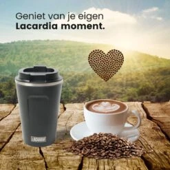 LaCardia Koffiebeker To Go Premium Zwart – Thermosbeker – Theebeker – 380ML – Herbruikbaar -Keukengerei Verkoop 1200x1200 1137