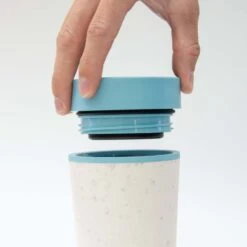 Circular & Co - Travel Mug - Koffiebeker To Go - Coffee To Go Beker - 340 Ml - Crème - Zwart - 12oz - Duurzaam -Keukengerei Verkoop 1200x1200 1141